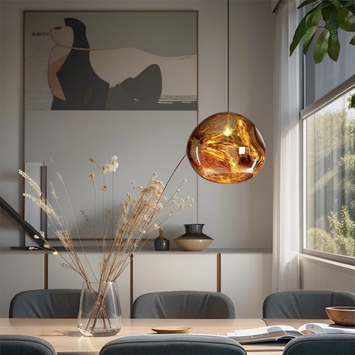 FonteVerre™ – Éclairage Suspendu Chic à Effet Verre Fondu