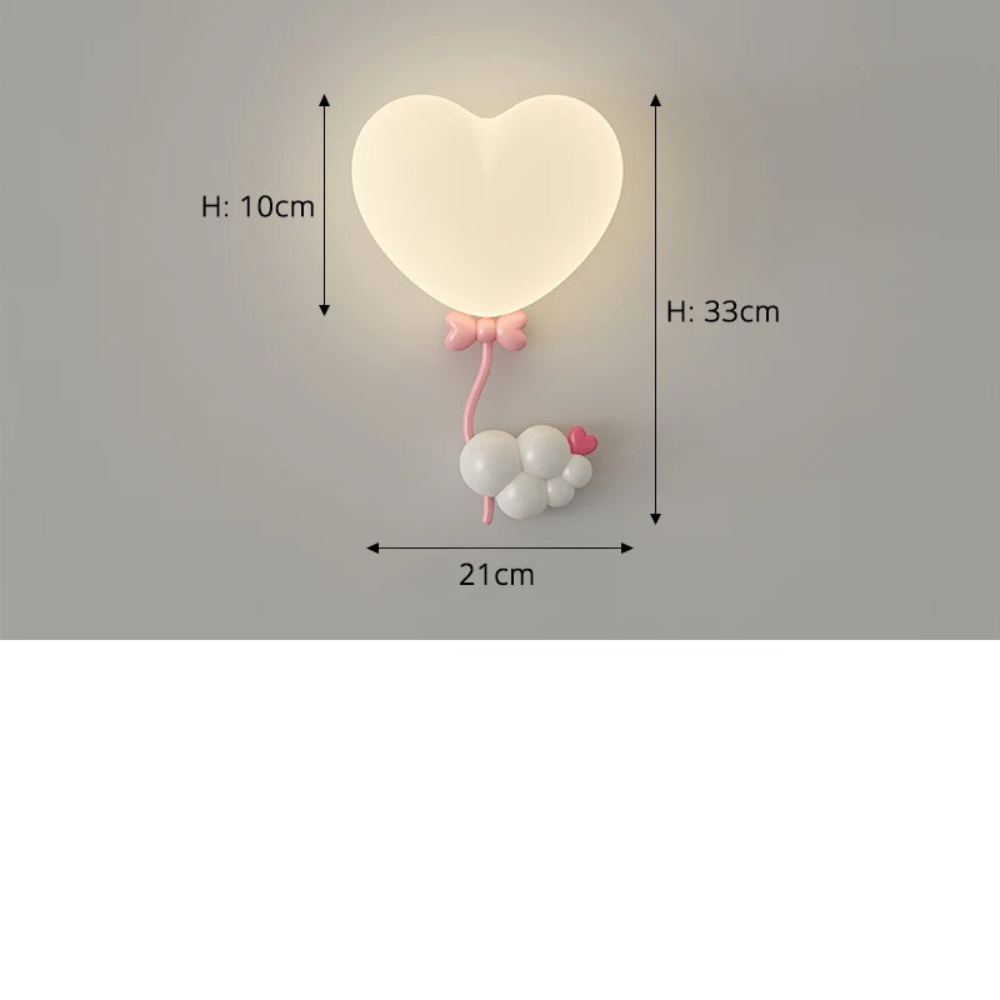 CœurLumi™ – Applique Murale LED Fille Romantique
