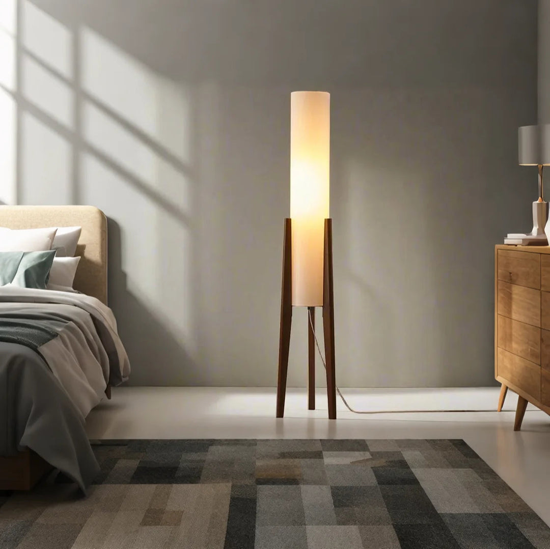 TerraLume™ – Lampadaire en Bois Naturel et Design