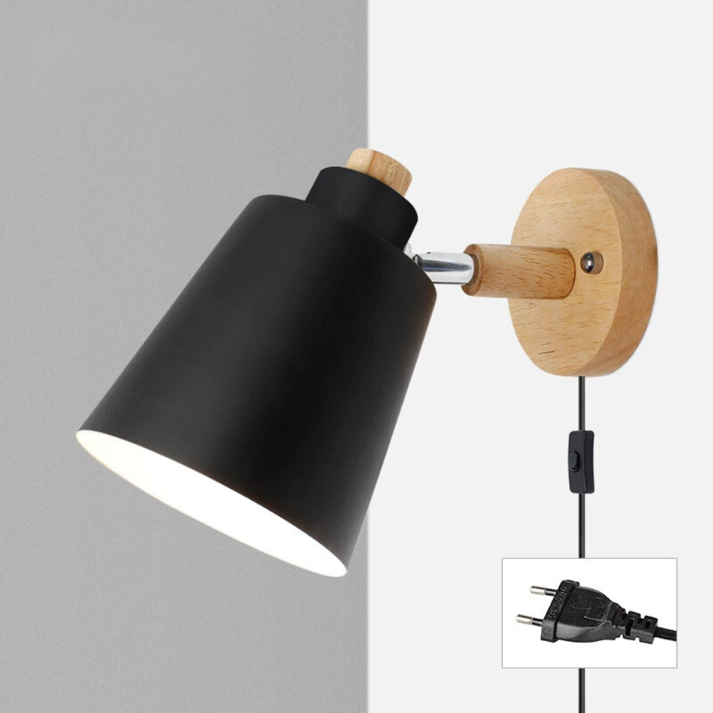 ScandiMétal™ – Lampe Murale LED Design en Fer Épuré