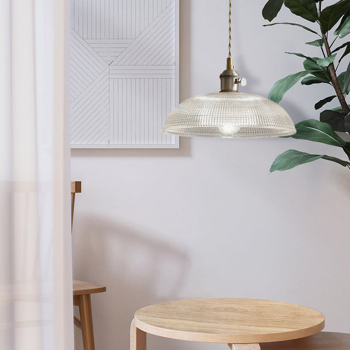 VerreBol™ – Suspension Moderne en Verre Forme Coupelle