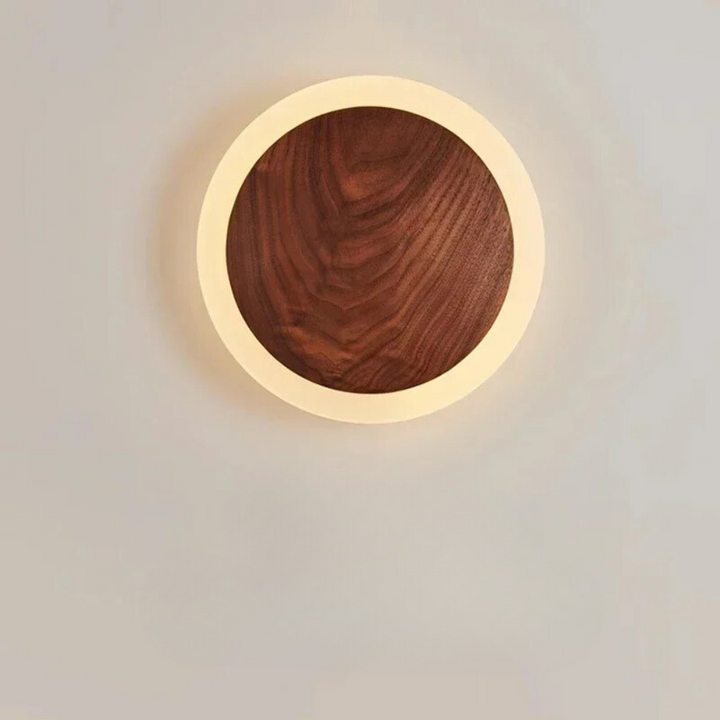 NoctaBois™ – Luminaire Mural en Noyer au Style Nordique