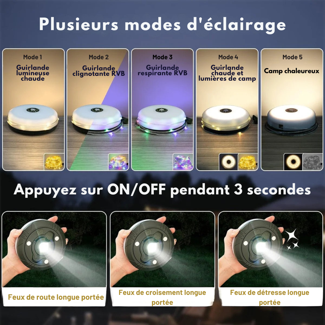 TerraBeam™ – Lumière Extérieure Compacte et Modulable
