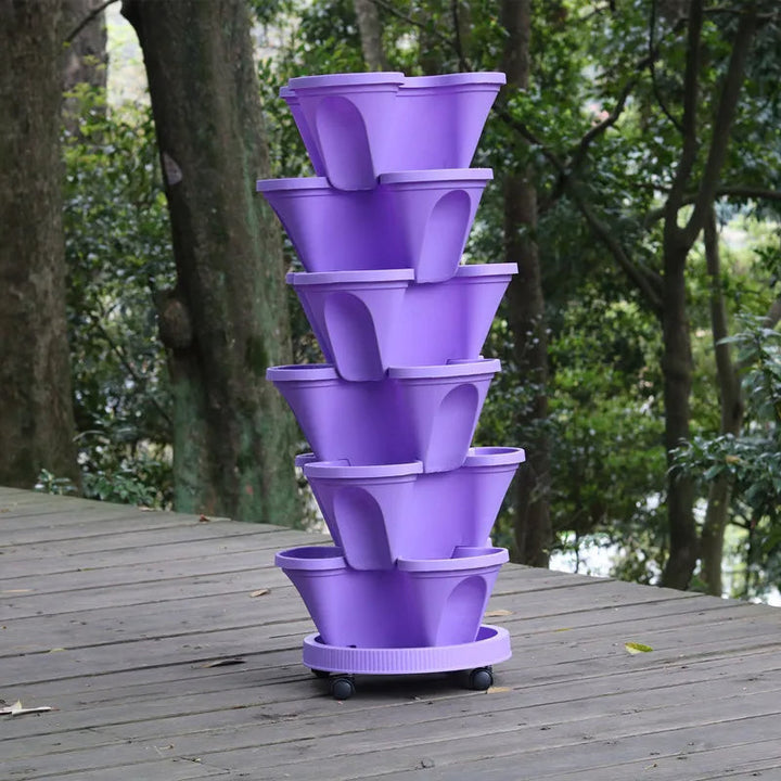 VertiPlante™ – Serre de Culture Compacte avec Roues et Plateaux