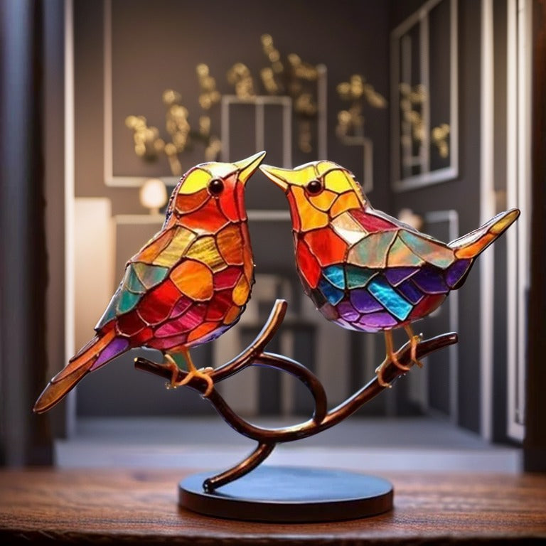 LumiOiseau™ – Objet Déco Raffiné en Forme d’Oiseau Peint