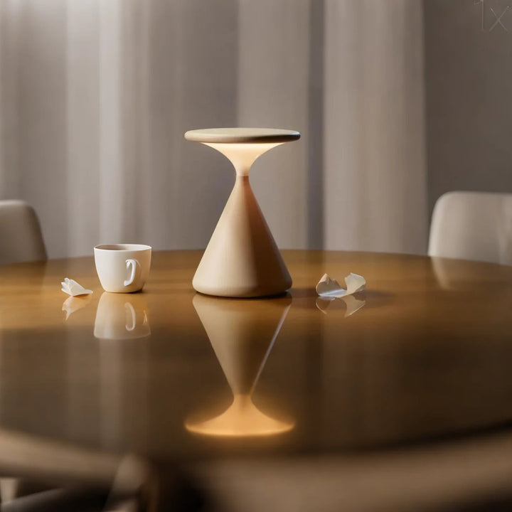 ÉclatSablier™ – Lampe de Table Sculpturale et Élégante