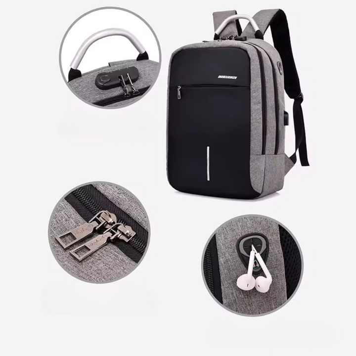 TechGuard™ – Sac à Dos Urbain Antivol & Connecté