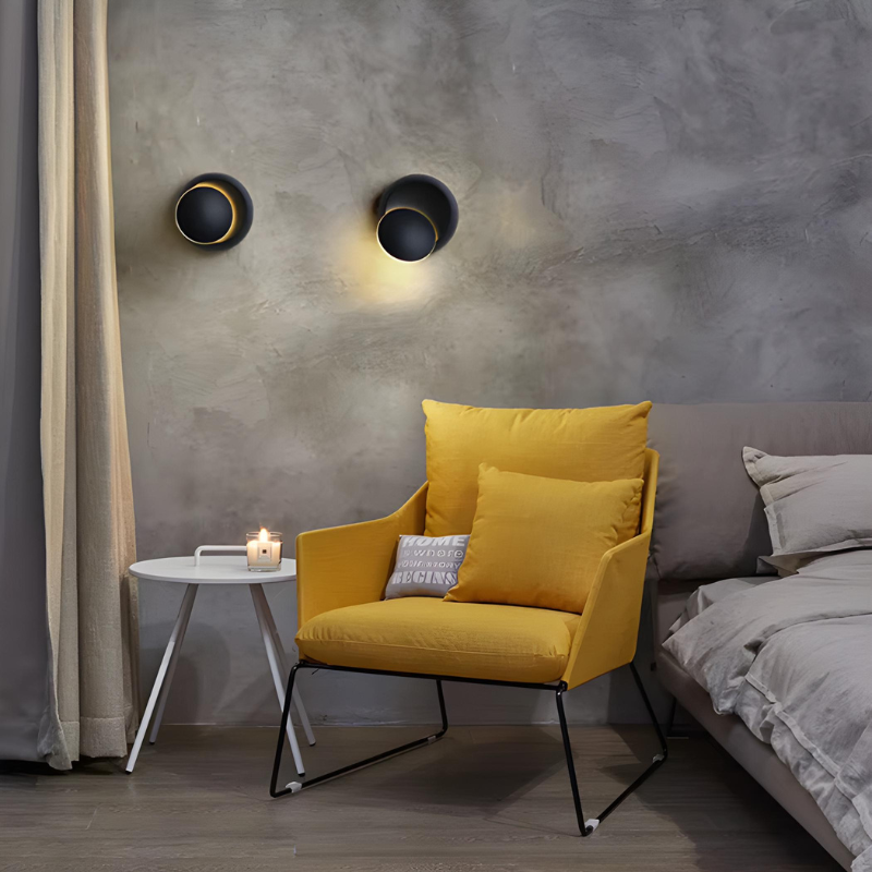 HaloTwist™ – Applique Murale Design avec Tête Rotative