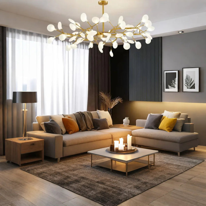 BrancheLumi™ – Lustre Créatif en Acrylique pour Salon