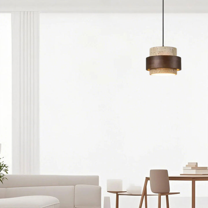 TerraWabi™ – Suspension Vintage en Pierre au Style Épuré