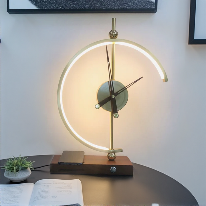 ChronoLuxe™ – Lampe Horloge Élégante et Moderne