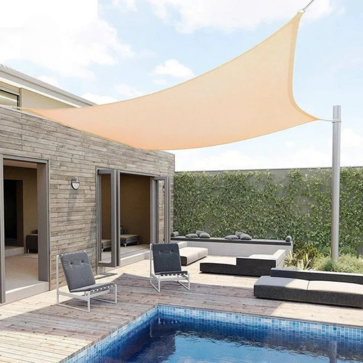 ShadeSail™ – Voile Carré Crème pour Terrasse
