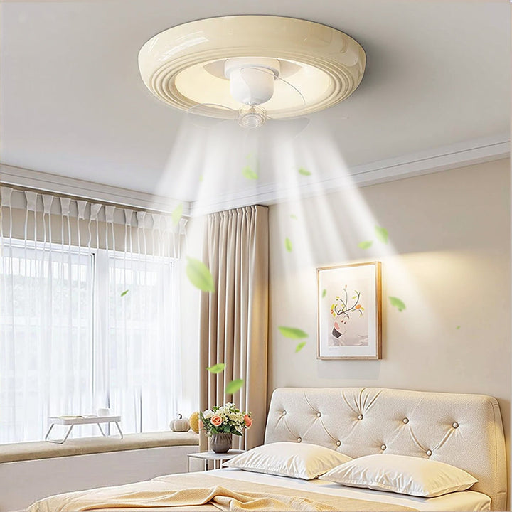 MacaronaLume™ – Ventilateur de Chambre Élégant avec LED