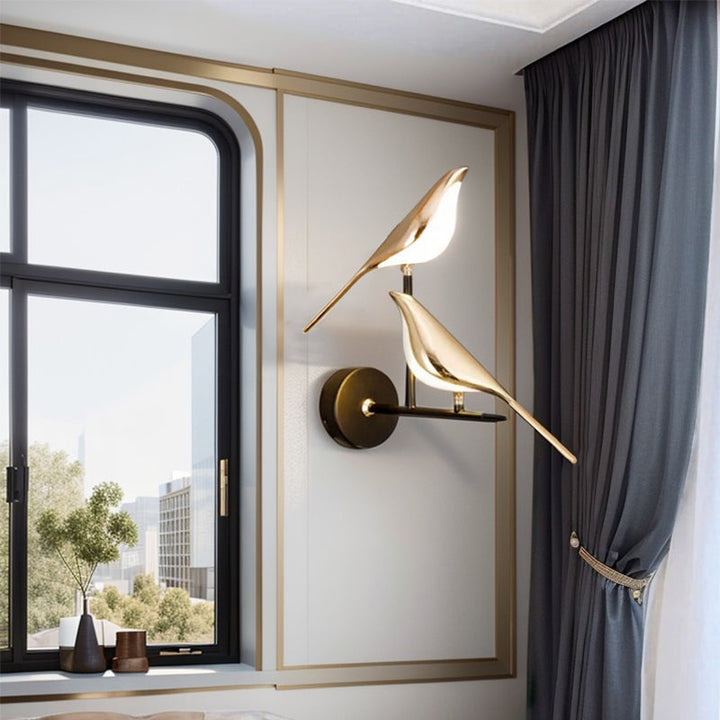 PlumeLuxe™ – Applique LED Artistique Forme d’Oiseau