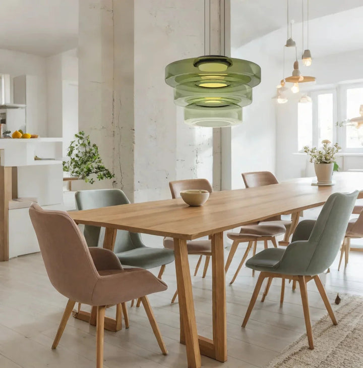 VerreLinéa™ – Suspension Élégante aux Lignes Modernistes