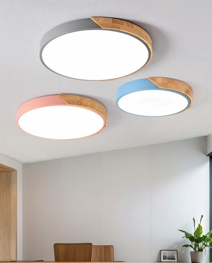 NordikBois™ – Plafonnier Moderne en Bois Ultra-Mince