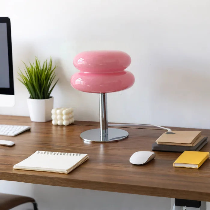 VerreDélice™ – Lampe de Table Chic au Charme Sucré