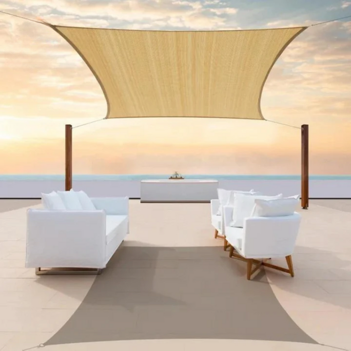SunSquare™ – Voile d’Ombrage Carrée Couleur Sable