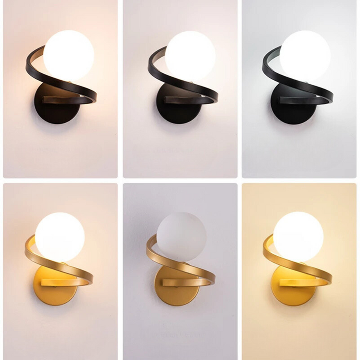 ScandiLume™ – Applique Murale Sphérique au Design Nordique