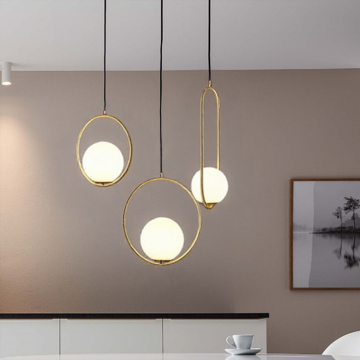 BrumeLumi™ – Lustre Élégant en Verre Satiné