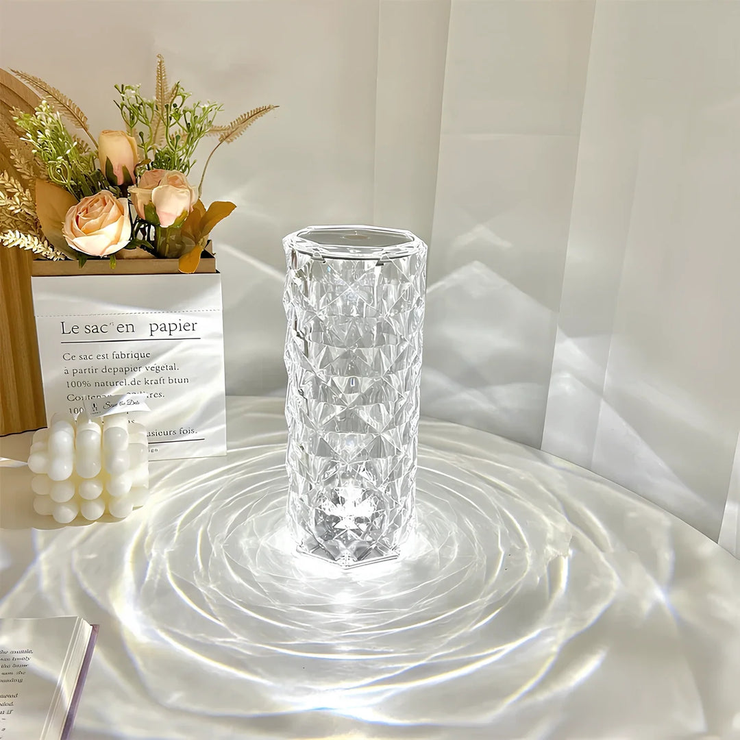 CristalÉclat™ – Lampe tactile en cristal étincelant
