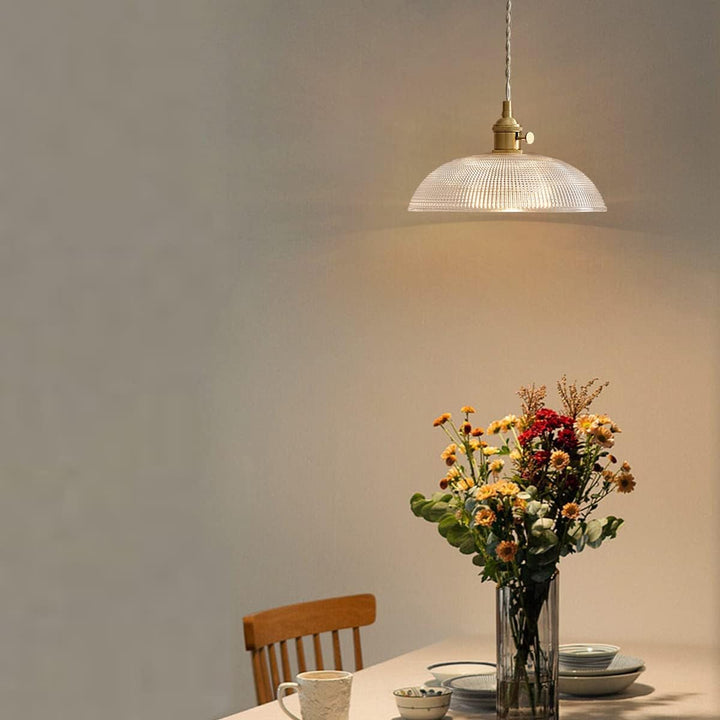 VerreBol™ – Suspension Moderne en Verre Forme Coupelle