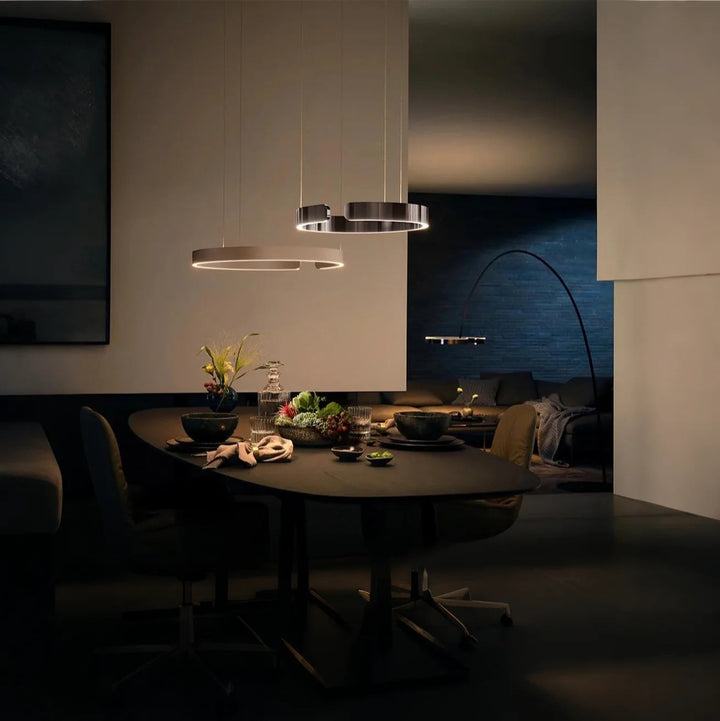 ClairAnneau™ – Suspension LED Circulaire Épurée
