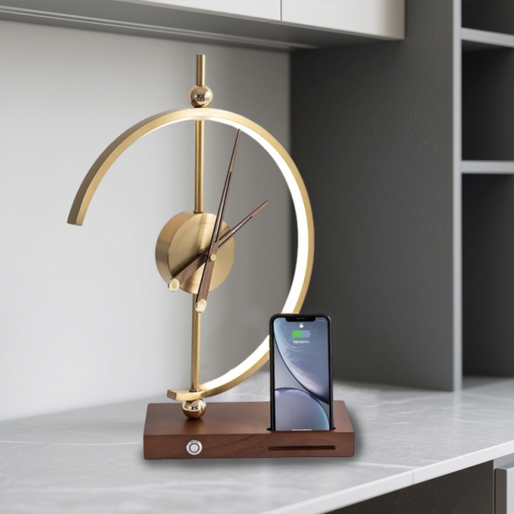 ChronoLuxe™ – Lampe Horloge Élégante et Moderne