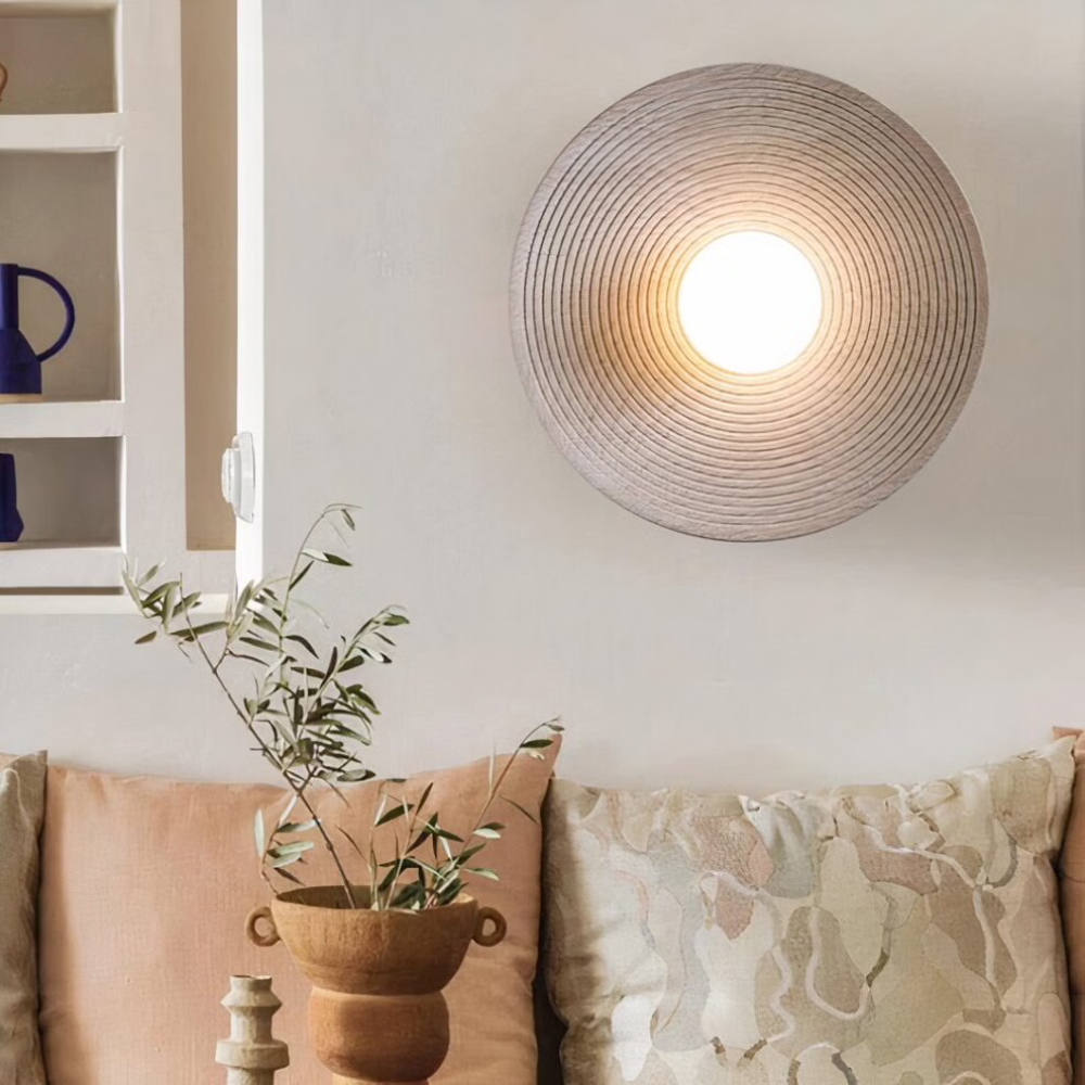LumiRétro™ – Applique Murale Ronde au Charme Nordique