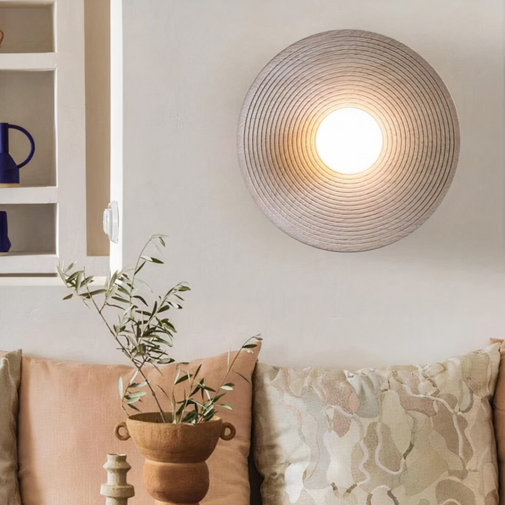 LumiRétro™ – Applique Murale Ronde au Charme Nordique