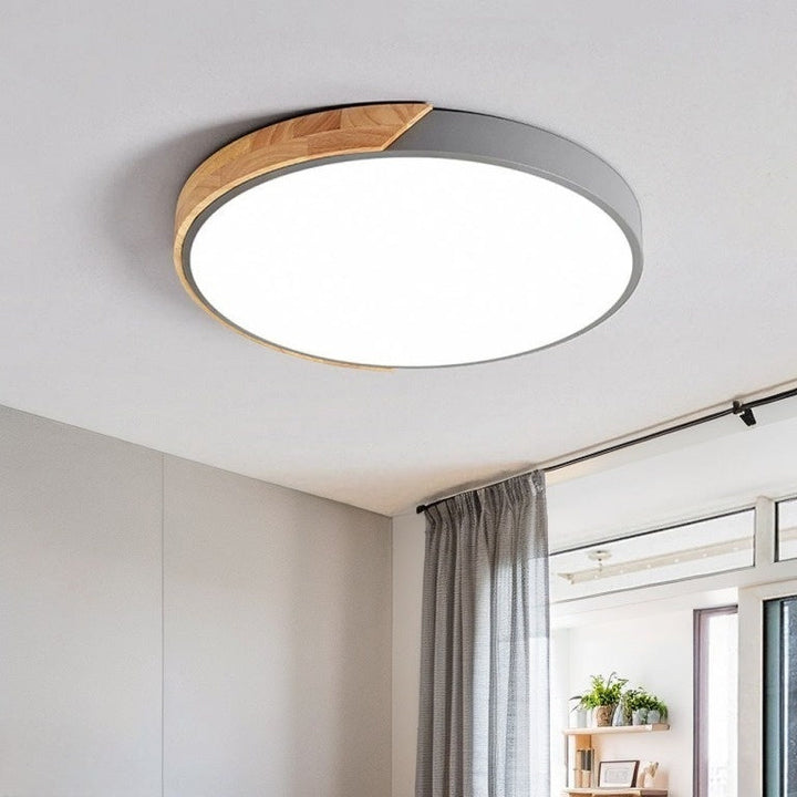 NordikBois™ – Plafonnier Moderne en Bois Ultra-Mince