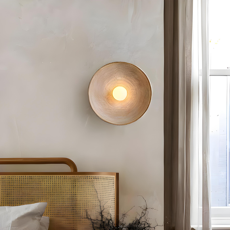 LumiRétro™ – Applique Murale Ronde au Charme Nordique