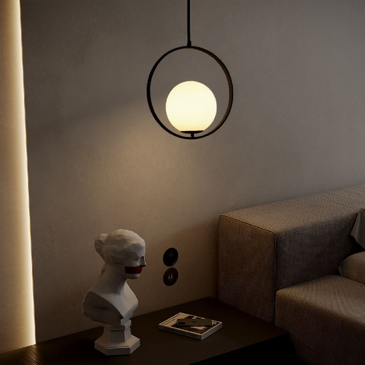 BrumeLumi™ – Lustre Élégant en Verre Satiné