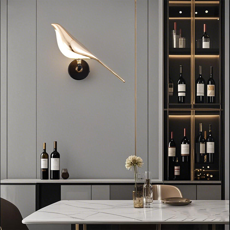 PlumeLuxe™ – Applique LED Artistique Forme d’Oiseau