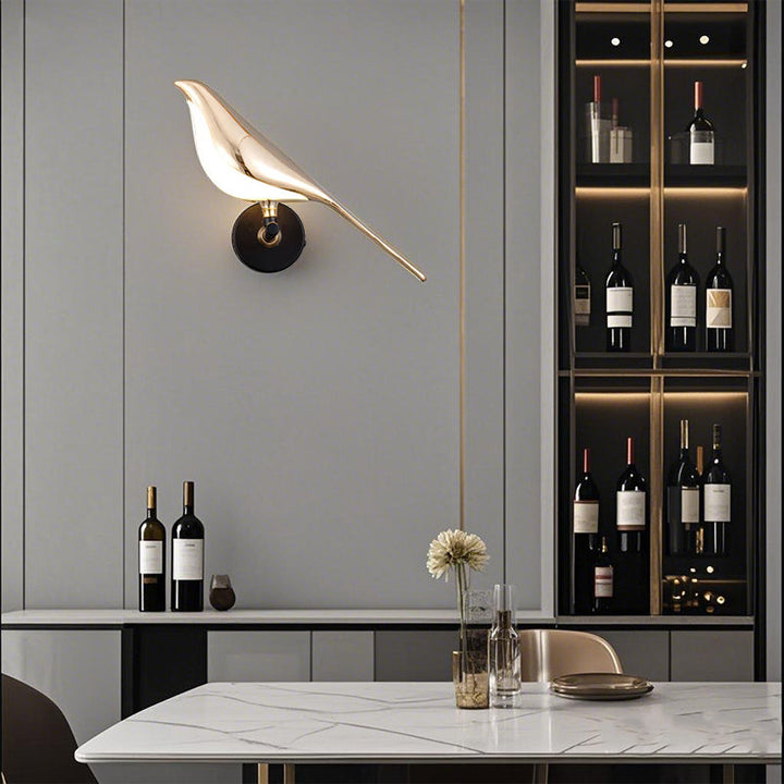 PlumeLuxe™ – Applique LED Artistique Forme d’Oiseau