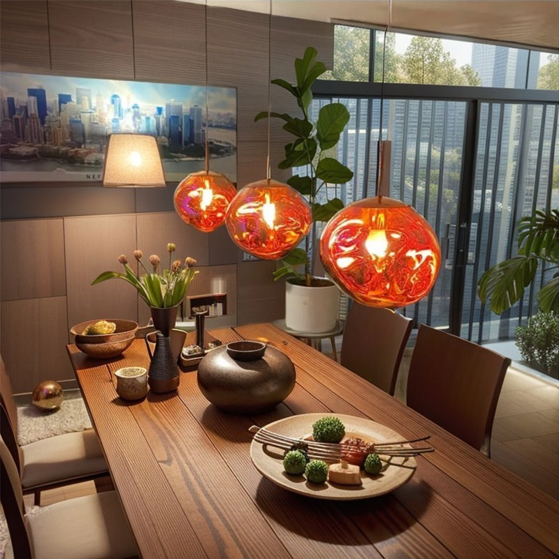 FonteVerre™ – Éclairage Suspendu Chic à Effet Verre Fondu
