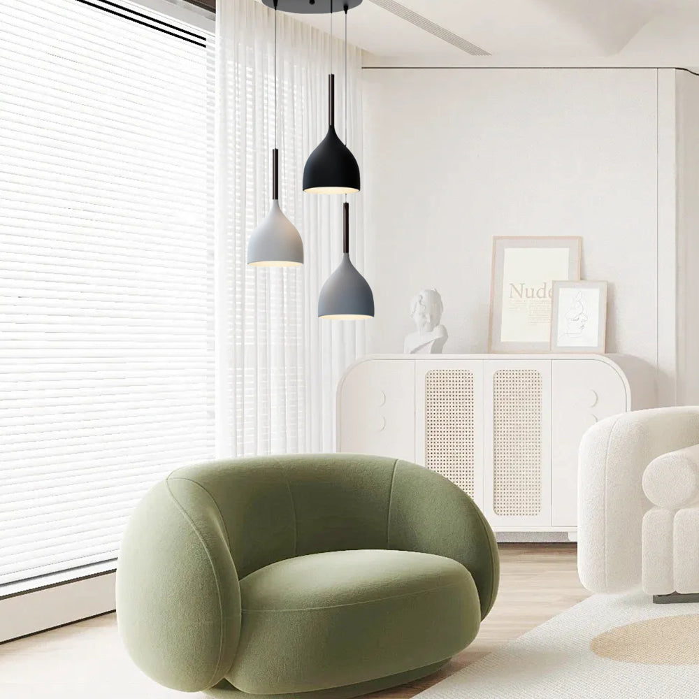 IronBake™ – Lampe Suspendue en Fer Peint et Cuit