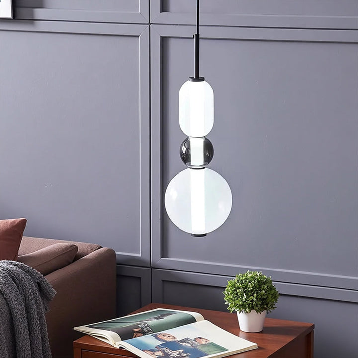 CandyLume™ – Éclairage Suspendu Raffiné en Verre Candisé