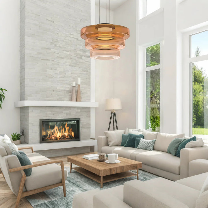 VerreLinéa™ – Suspension Élégante aux Lignes Modernistes