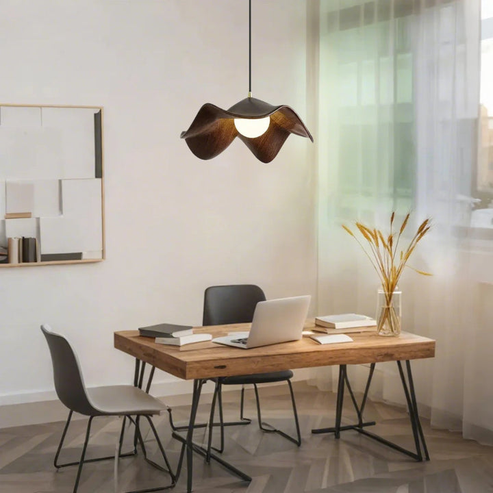 BoisSingulier™ – Suspension en Bois Unique et Élégante