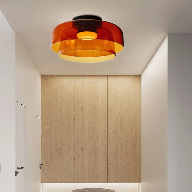 LustreKaléïdo™ – Éclairage de Plafond en Vitrail Créatif