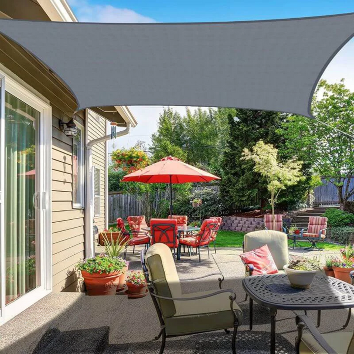 SunShade™ – Voile d’Ombre Carrée Gris Neutre