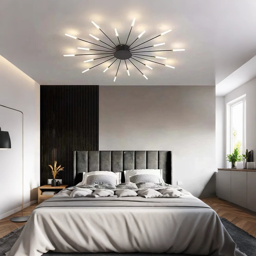 LumiFête™ – Éclairage Plafond Inspiré des Feux d’Artifice