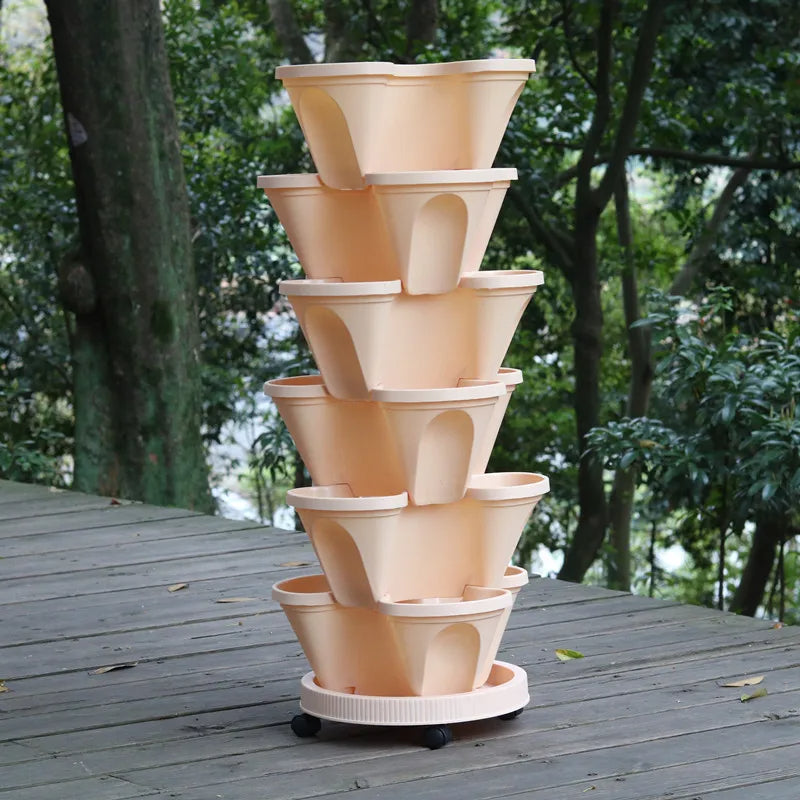 VertiPlante™ – Serre de Culture Compacte avec Roues et Plateaux