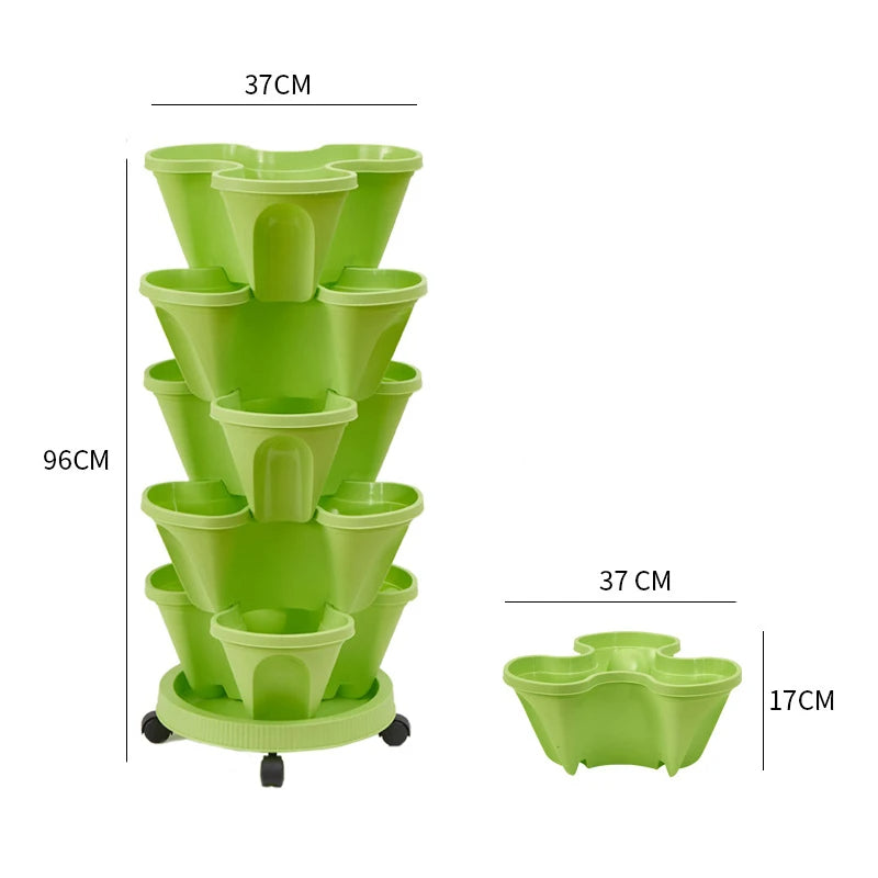 VertiPlante™ – Serre de Culture Compacte avec Roues et Plateaux