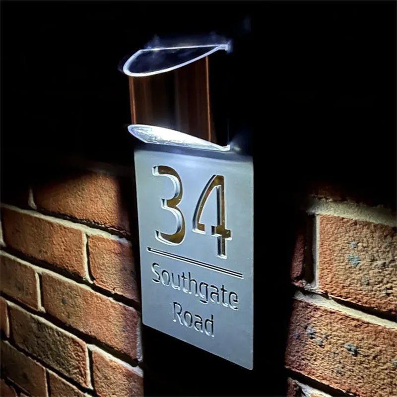 SolarGlow™ Plaque – Panneau Solaire Personnalisé Gravé