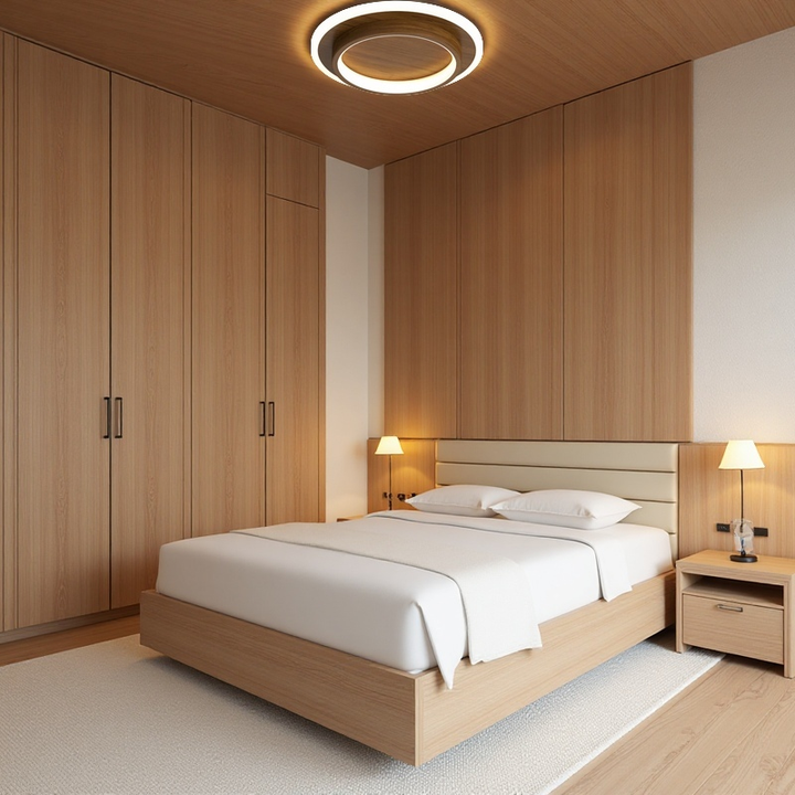 HaloMétal™ – Luminaire Rond Design en Métal et Acrylique