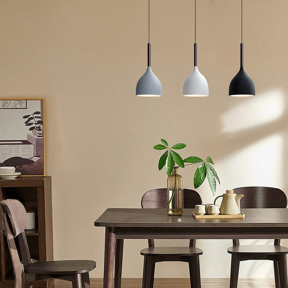 IronBake™ – Lampe Suspendue en Fer Peint et Cuit