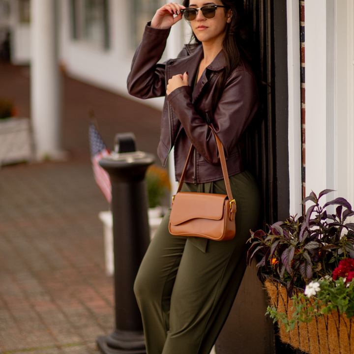CaféLune™ – Petit Sac Bandoulière Doux & Élégant