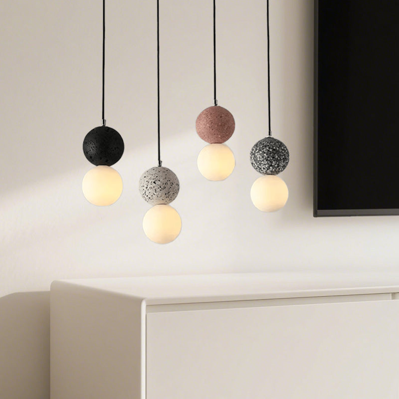 LumiZzo™ – Suspension Épurée avec Finition Terrazzo